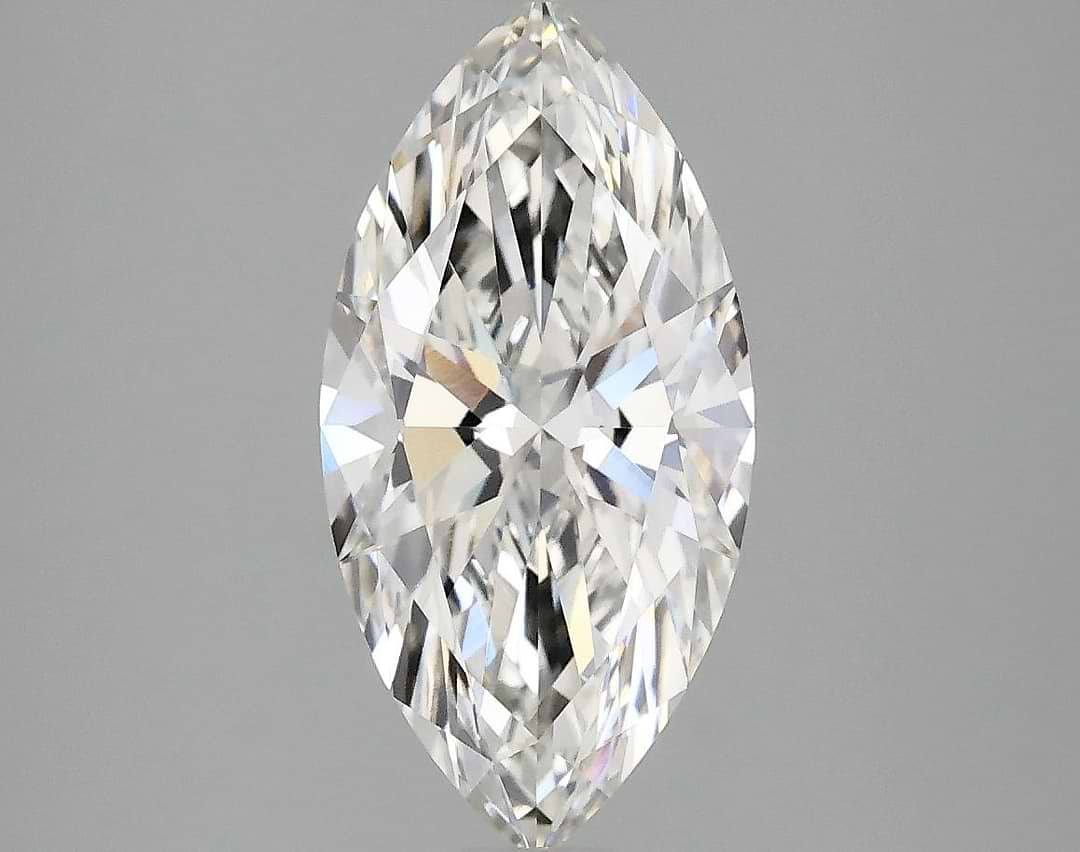 2.02 Carat Marquise Shaped Ideal Cut VVS2 IGI Certified Lab Grown Diamond