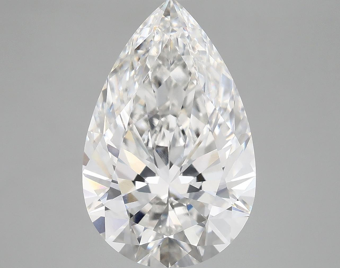 5.05 Carat Pear Shaped Ideal Cut VVS2 IGI Certified Lab Grown Diamond