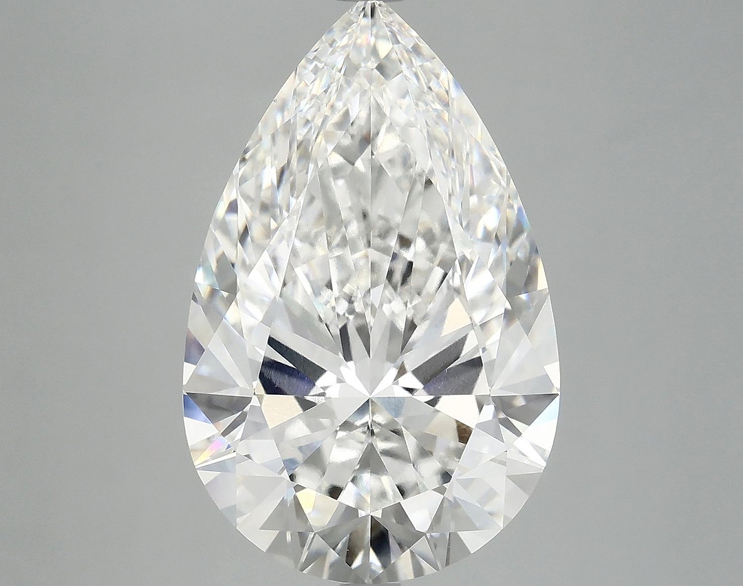 7.36 Carat Pear Shaped Ideal Cut VVS2 IGI Certified Lab Grown Diamond