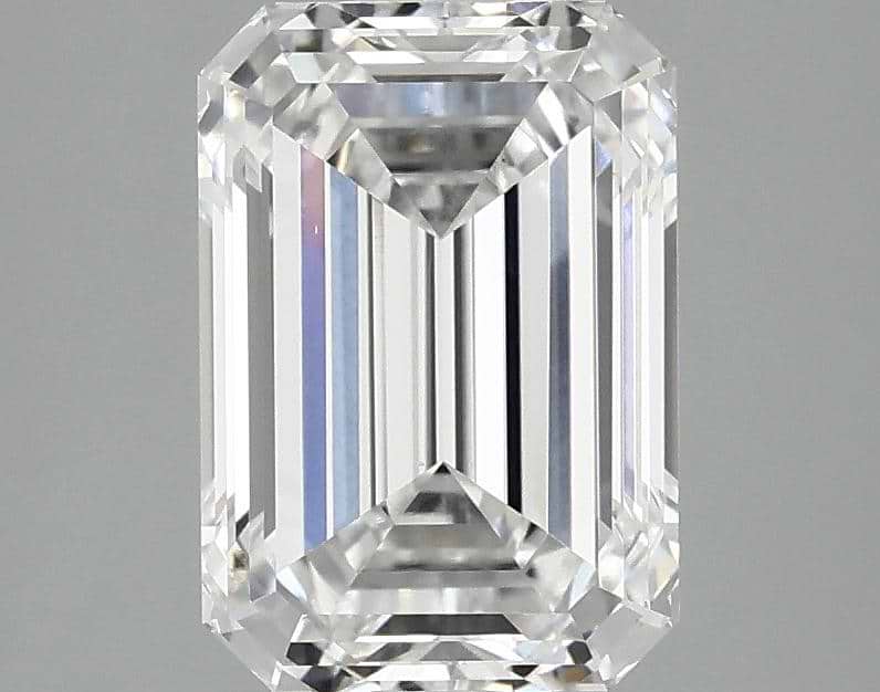 2.51 Carat Emerald Shaped Ideal Cut VS1 IGI Certified Lab Grown Diamond