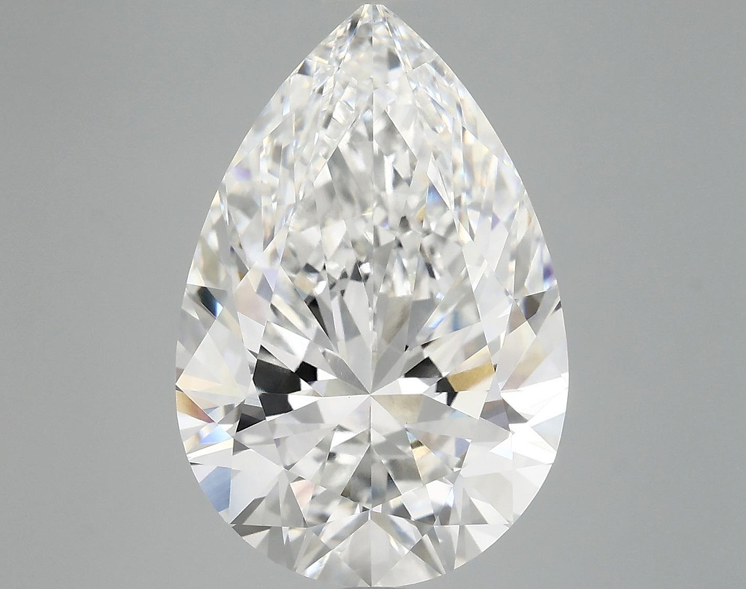 7.03 Carat Pear Shaped Excellent Cut VVS2 IGI Certified Lab Grown Diamond
