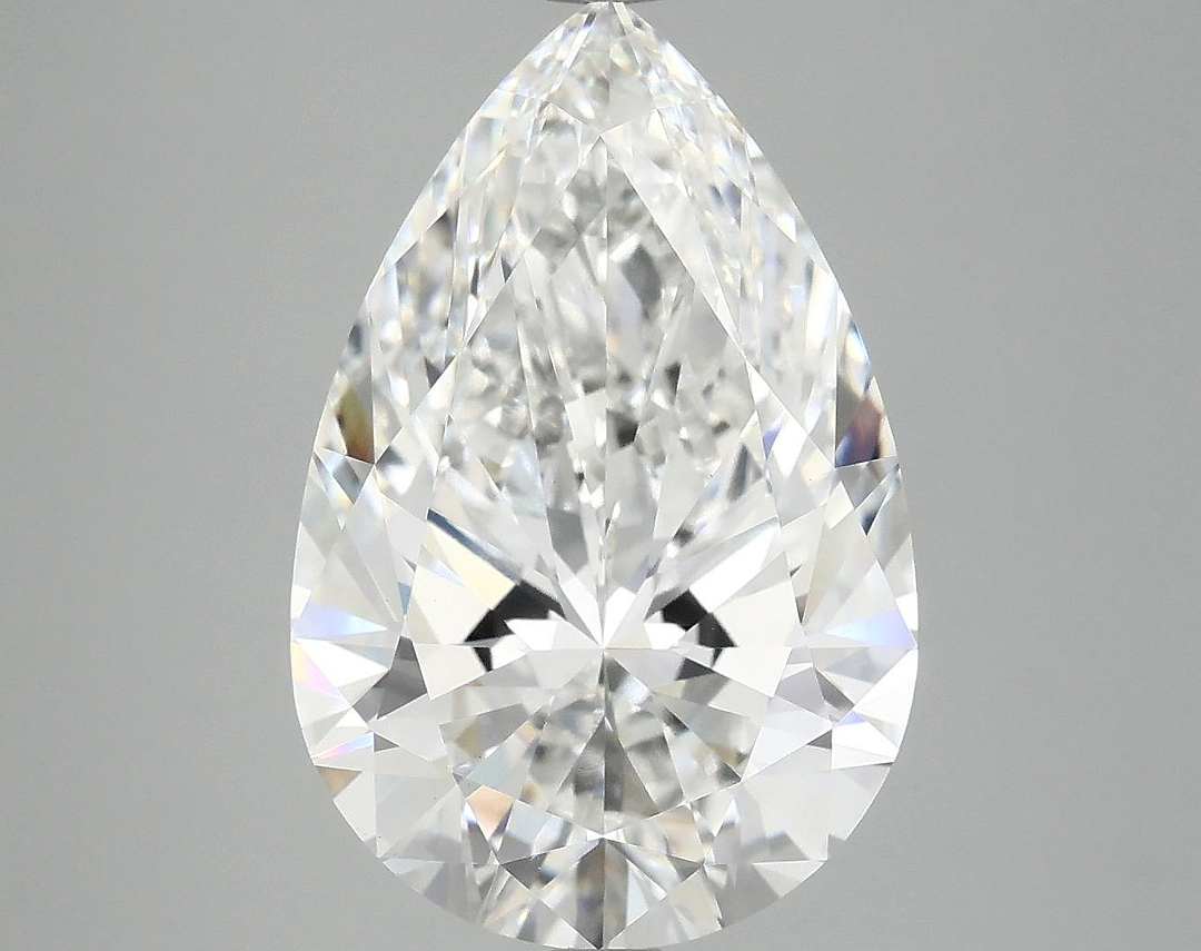 6.15 Carat Pear Shaped Excellent Cut VVS2 IGI Certified Lab Grown Diamond