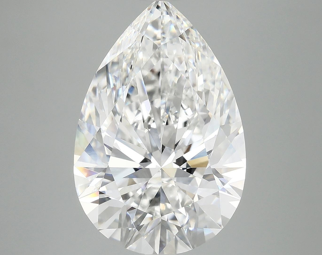 7.03 Carat Pear Shaped Excellent Cut VVS2 IGI Certified Lab Grown Diamond