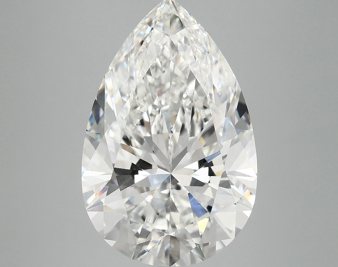 7.34 Carat Pear Shaped Excellent Cut VVS2 IGI Certified Lab Grown Diamond