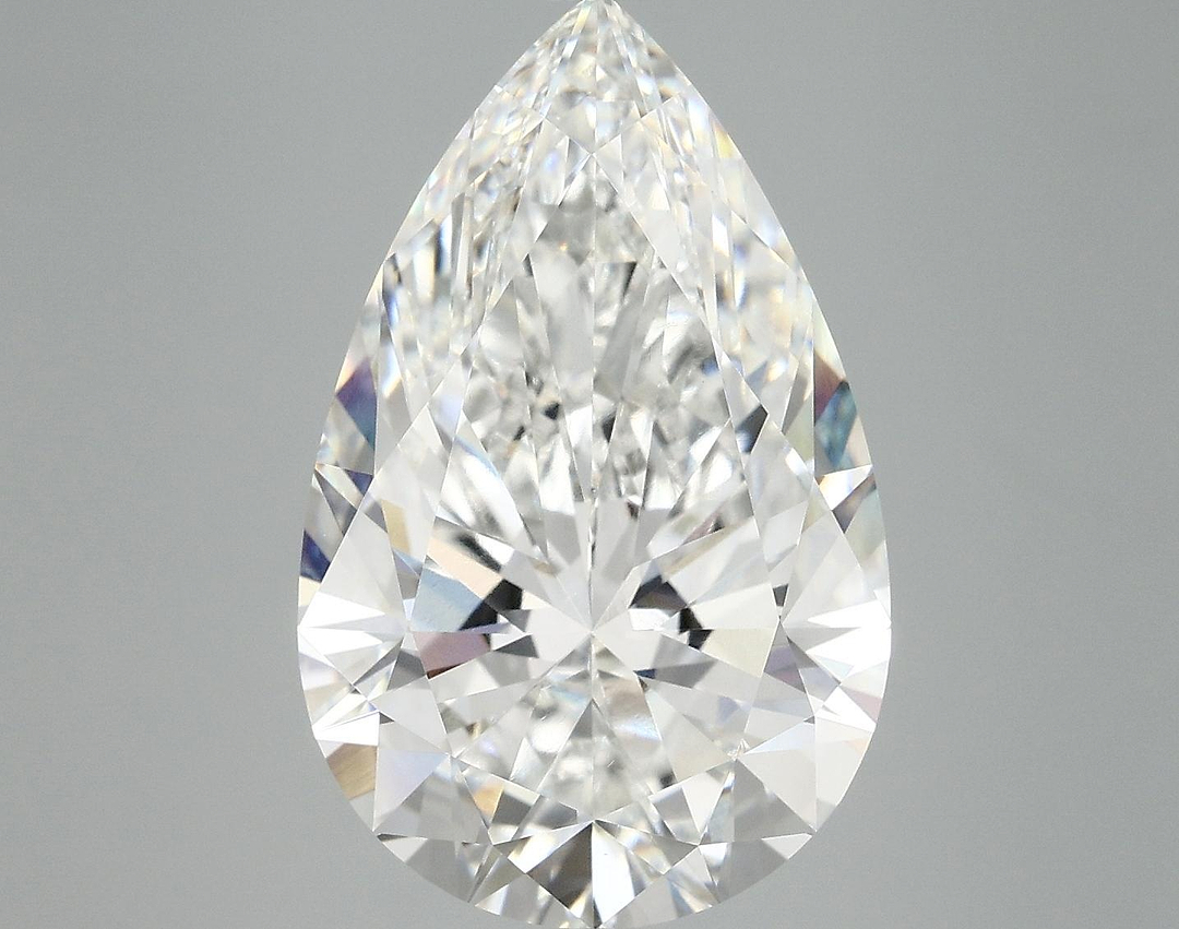 7.04 Carat Pear Shaped Ideal Cut VVS2 IGI Certified Lab Grown Diamond