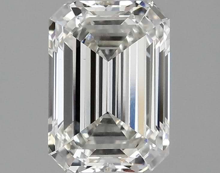 2.1 Carat Emerald Shaped Ideal Cut VS1 IGI Certified Lab Grown Diamond