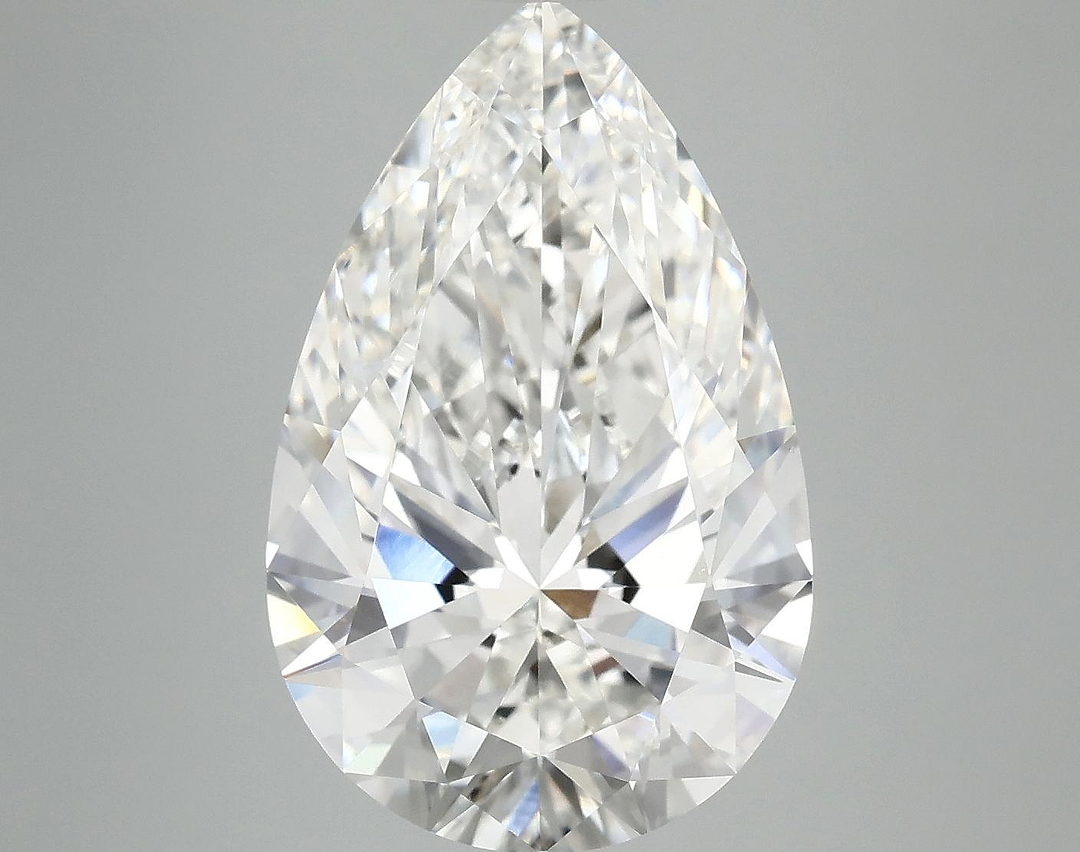 6.4 Carat Pear Shaped Ideal Cut VVS2 IGI Certified Lab Grown Diamond