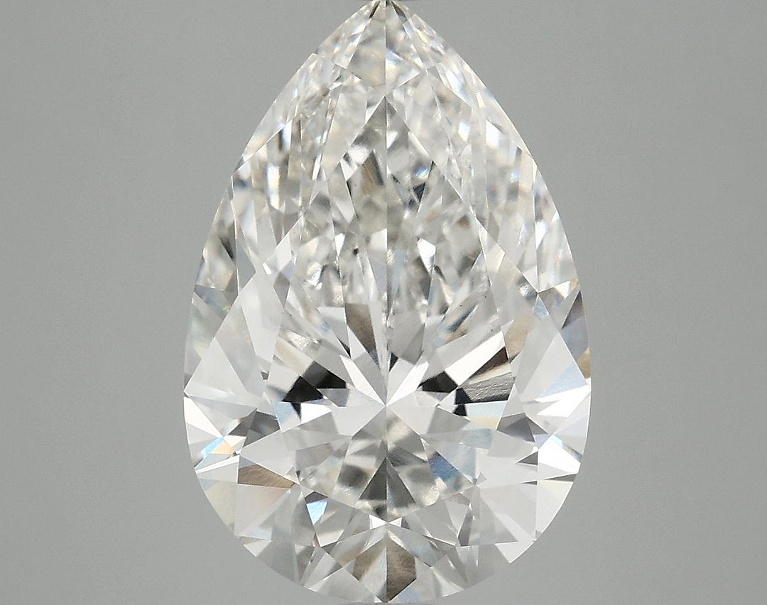 5.07 Carat Pear Shaped Excellent Cut VVS2 IGI Certified Lab Grown Diamond