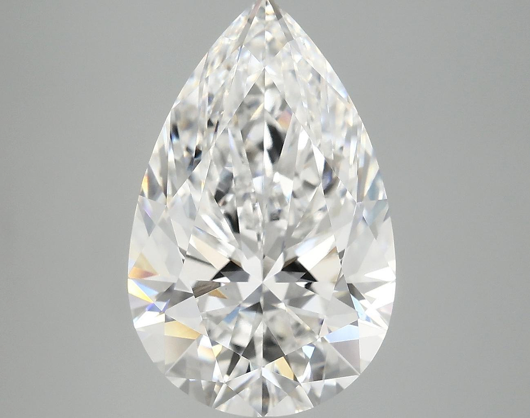 5.62 Carat Pear Shaped Ideal Cut VVS2 IGI Certified Lab Grown Diamond