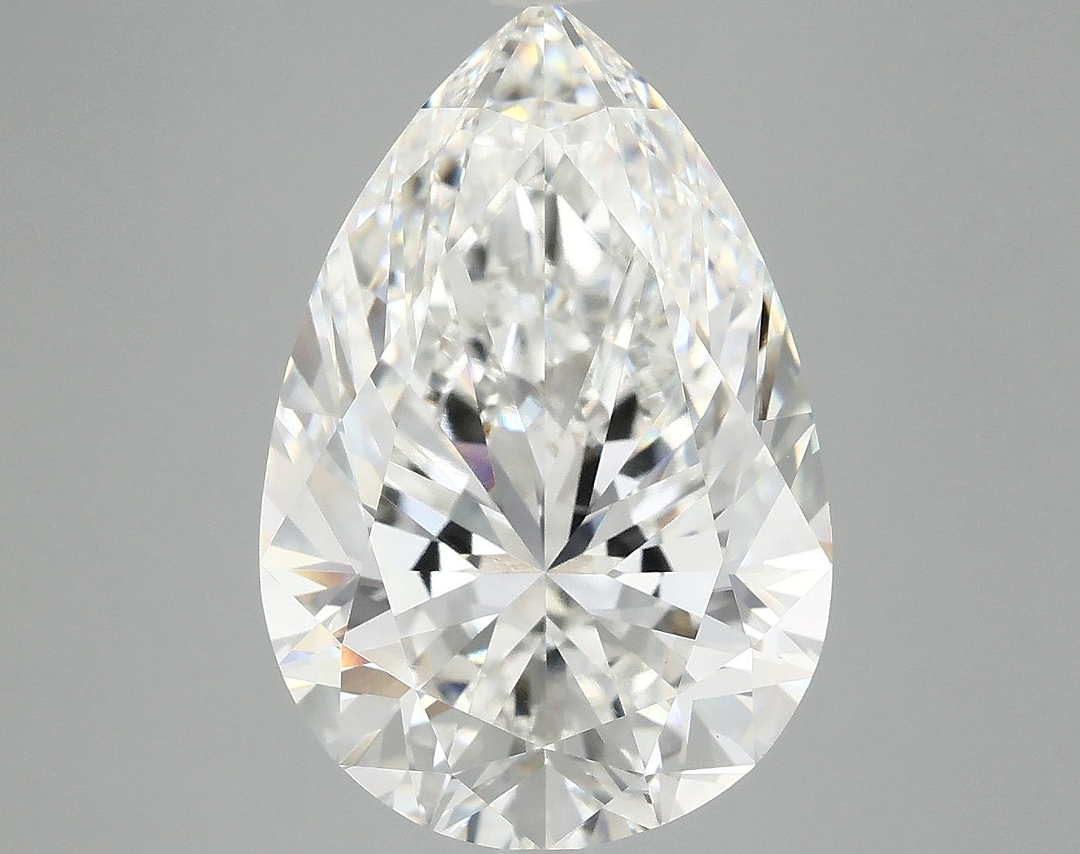 7.44 Carat Pear Shaped Excellent Cut VVS2 IGI Certified Lab Grown Diamond