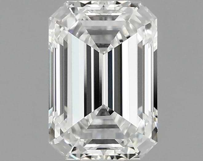 1.02 Carat Emerald Shaped Ideal Cut VVS2 IGI Certified Lab Grown Diamond