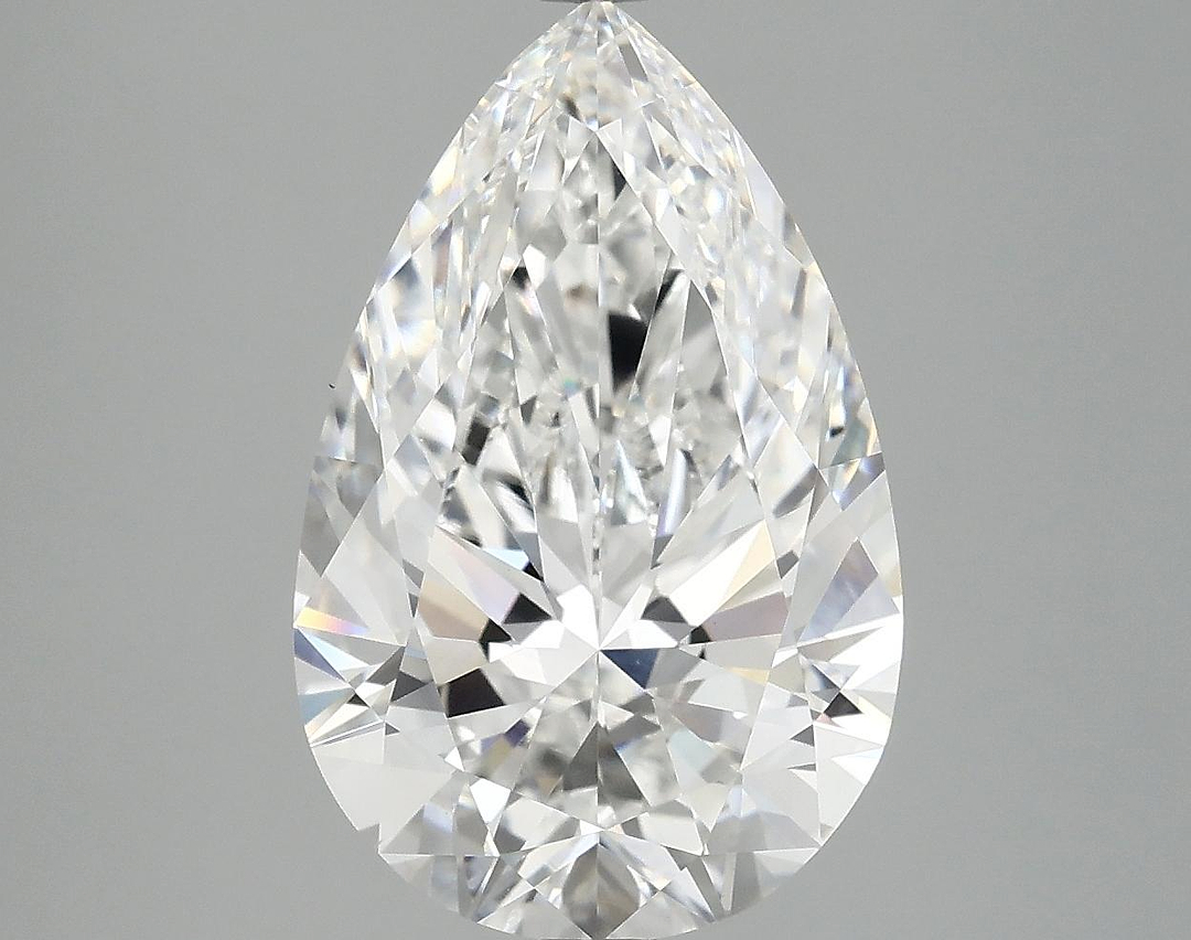 5.06 Carat Pear Shaped Ideal Cut VVS2 IGI Certified Lab Grown Diamond