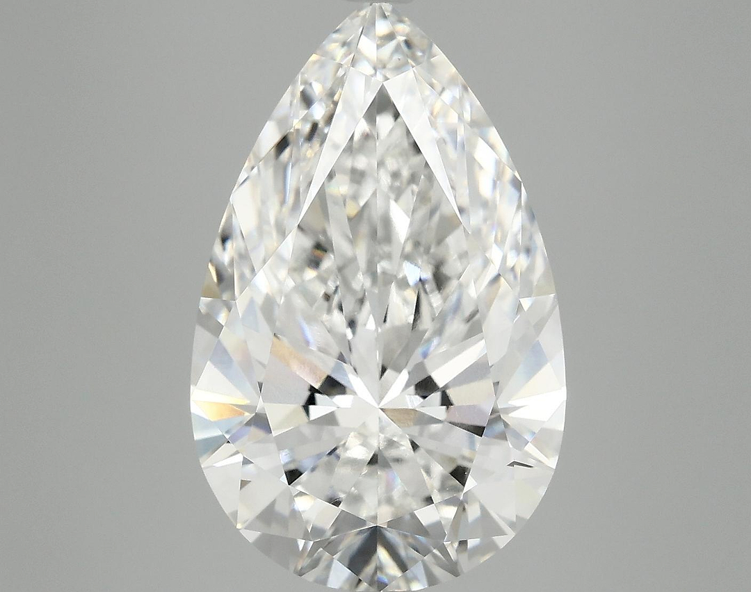 6.59 Carat Pear Shaped Ideal Cut VVS2 IGI Certified Lab Grown Diamond