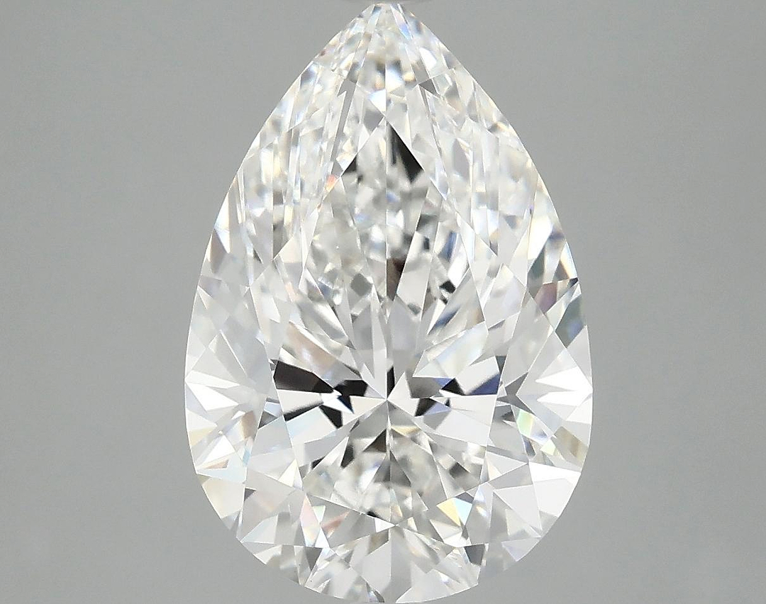 5.03 Carat Pear Shaped Excellent Cut VVS2 IGI Certified Lab Grown Diamond