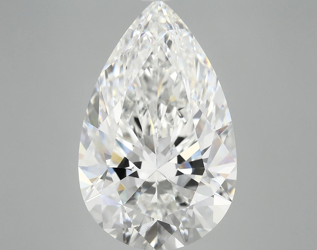 7.03 Carat Pear Shaped Ideal Cut VVS2 IGI Certified Lab Grown Diamond