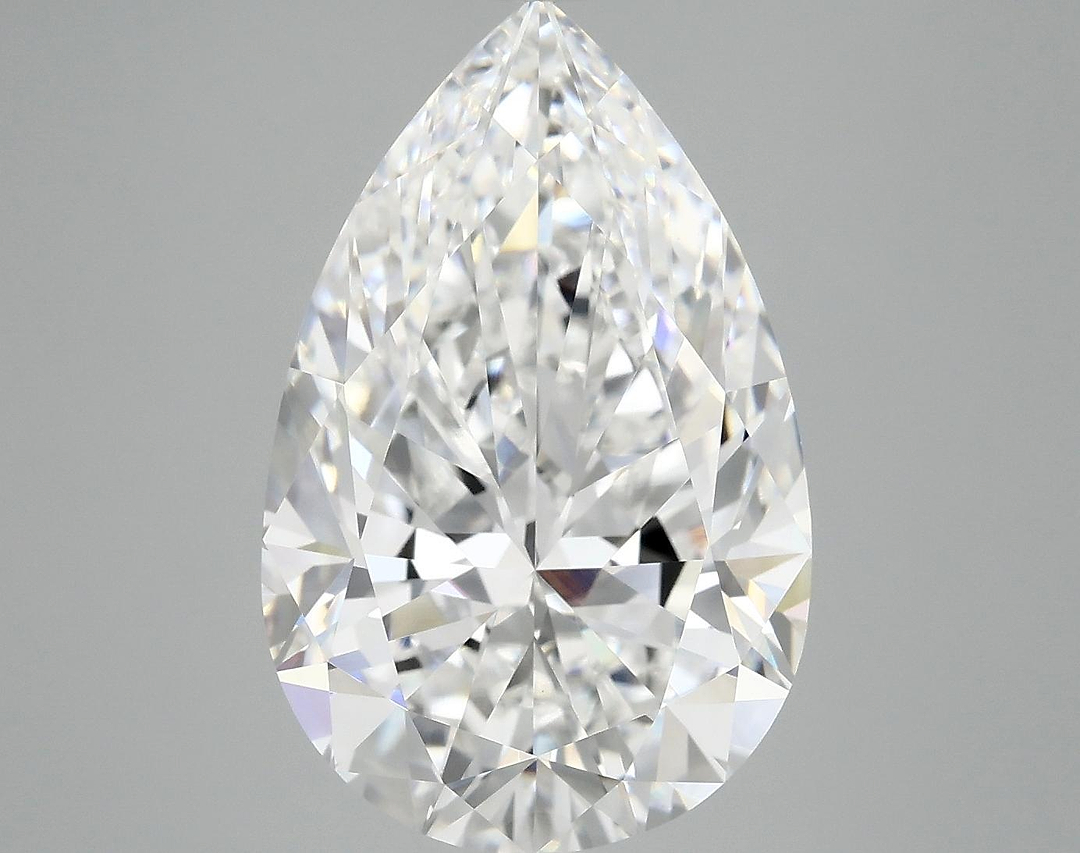6.18 Carat Pear Shaped Ideal Cut VVS2 IGI Certified Lab Grown Diamond