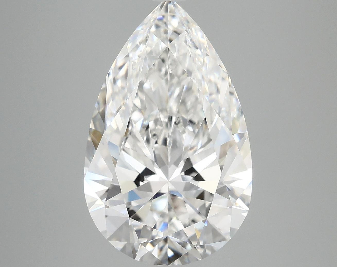 5.07 Carat Pear Shaped Ideal Cut VVS2 IGI Certified Lab Grown Diamond