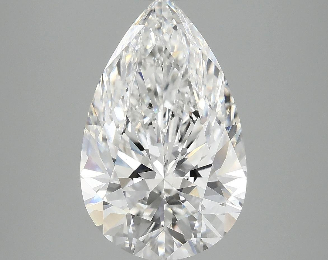 4.05 Carat Pear Shaped Ideal Cut VVS2 IGI Certified Lab Grown Diamond