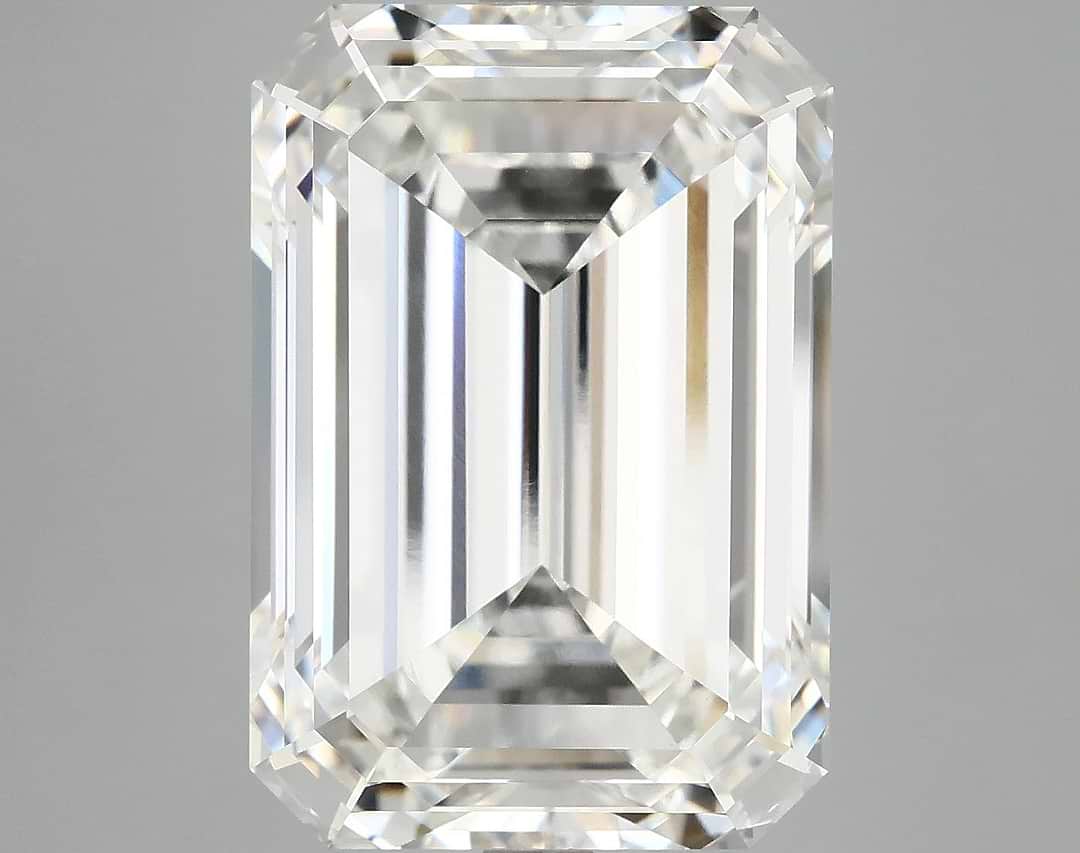 12.33 Carat Emerald Shaped Ideal Cut VVS2 IGI Certified Lab Grown Diamond