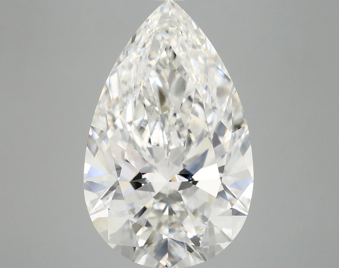 7.04 Carat Pear Shaped Ideal Cut VVS2 IGI Certified Lab Grown Diamond