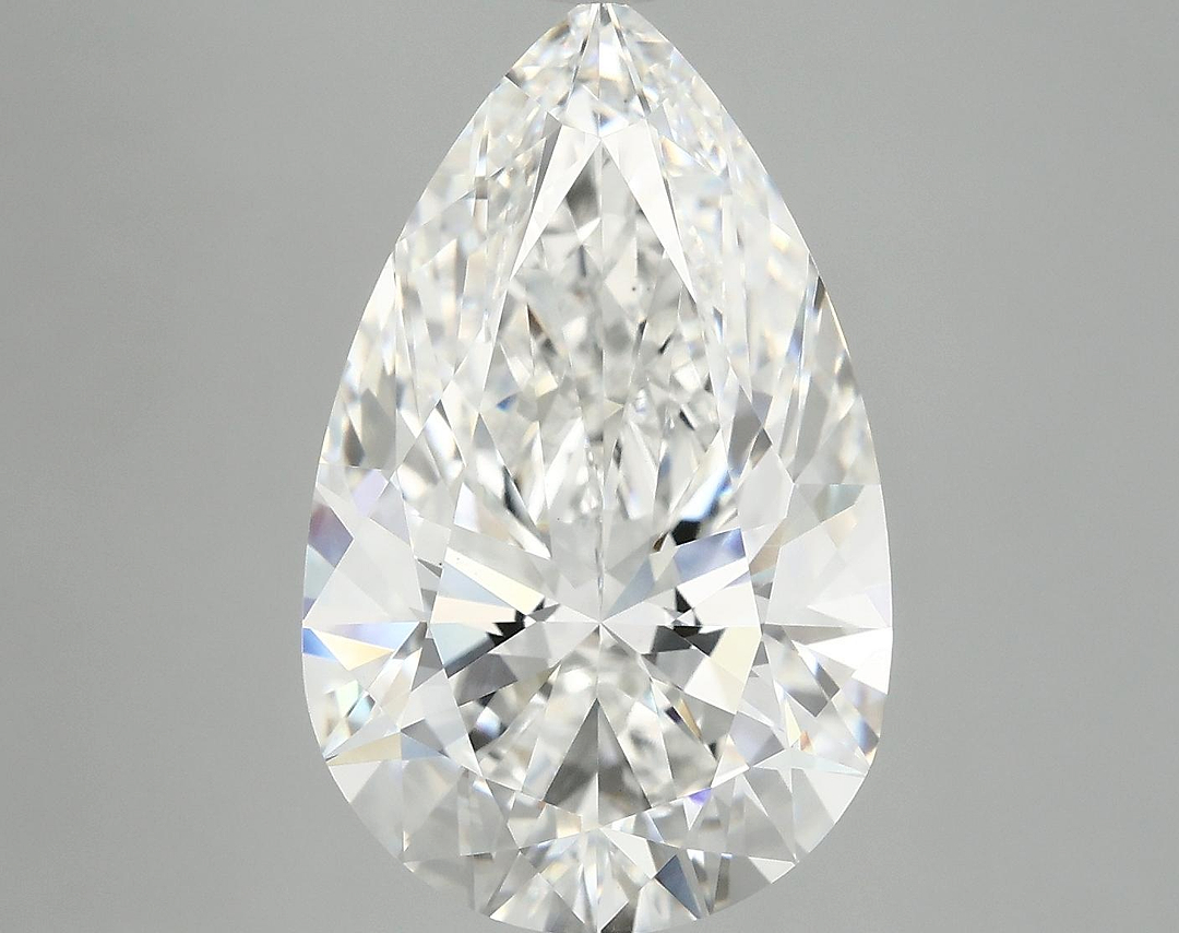 6.43 Carat Pear Shaped Ideal Cut VVS2 IGI Certified Lab Grown Diamond