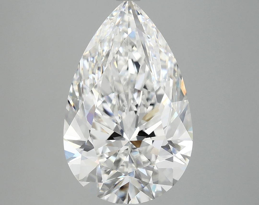 6.02 Carat Pear Shaped Ideal Cut VVS2 IGI Certified Lab Grown Diamond