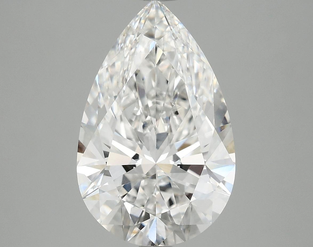 4.06 Carat Pear Shaped Ideal Cut VVS2 IGI Certified Lab Grown Diamond