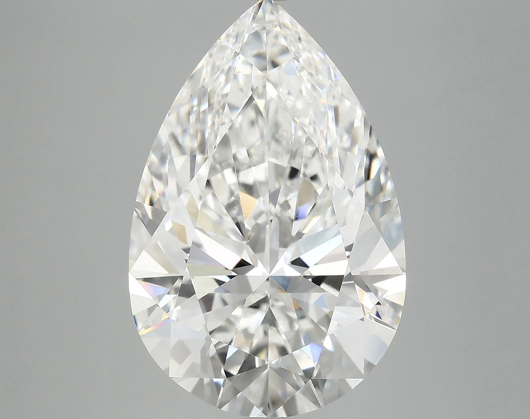 7.53 Carat Pear Shaped Excellent Cut VVS2 IGI Certified Lab Grown Diamond