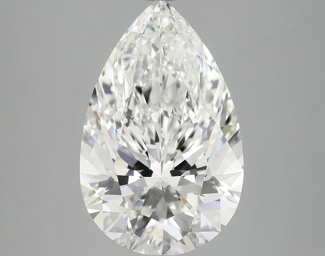 5.05 Carat Pear Shaped Ideal Cut VVS2 IGI Certified Lab Grown Diamond