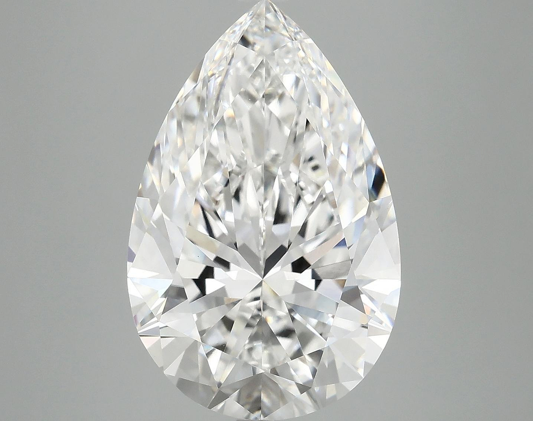 7.37 Carat Pear Shaped Ideal Cut VVS2 IGI Certified Lab Grown Diamond