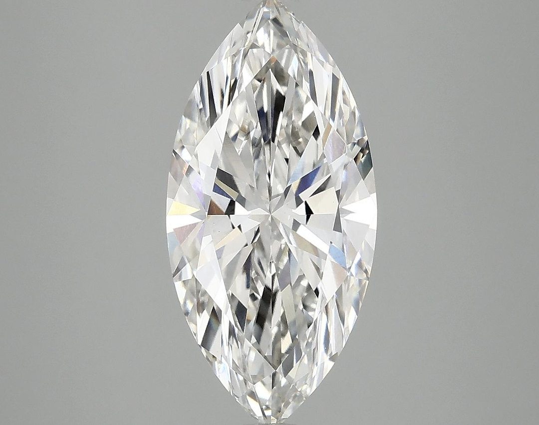 2.97 Carat Marquise Shaped Excellent Cut VVS2 IGI Certified Lab Grown Diamond