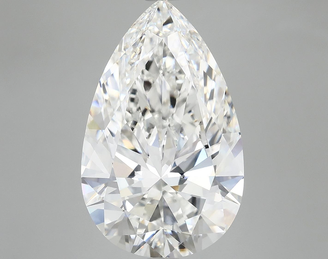 6.82 Carat Pear Shaped Ideal Cut VVS2 IGI Certified Lab Grown Diamond