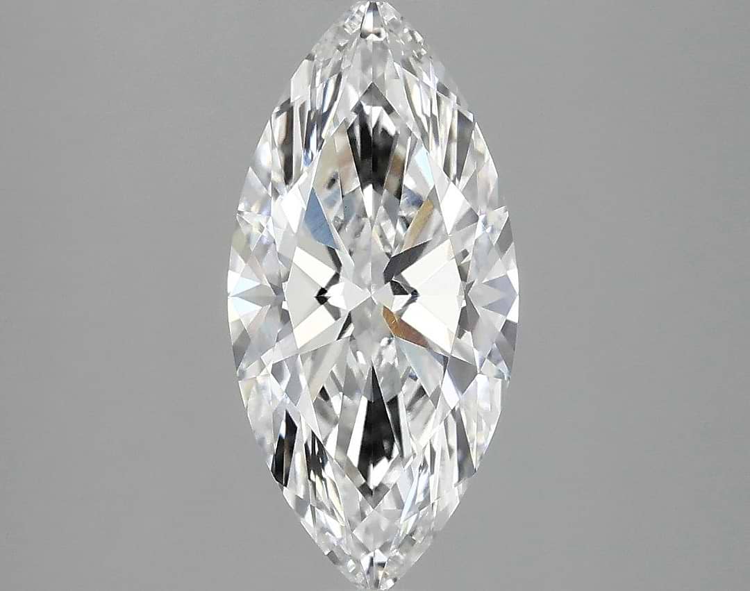 1.93 Carat Marquise Shaped Excellent Cut VVS2 IGI Certified Lab Grown Diamond