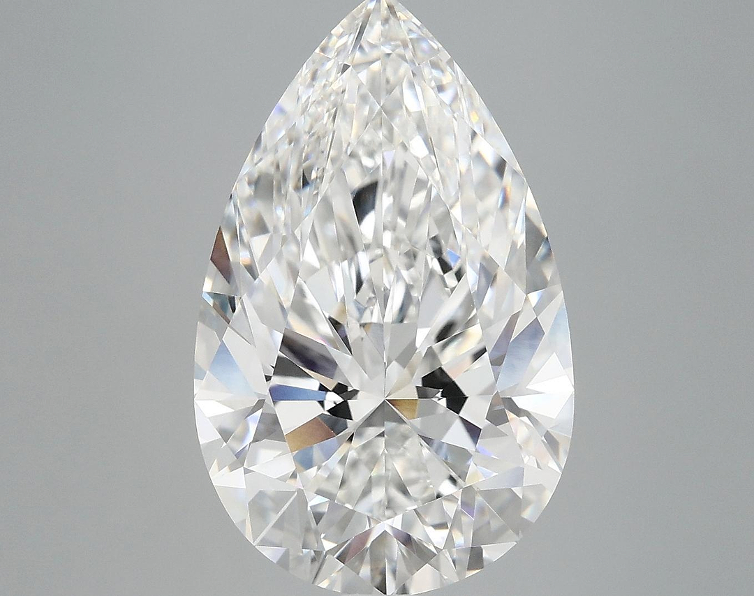 6.65 Carat Pear Shaped Ideal Cut VVS2 IGI Certified Lab Grown Diamond