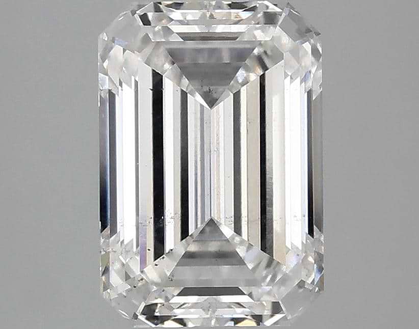 2.56 Carat Emerald Shaped Ideal Cut VS2 IGI Certified Lab Grown Diamond