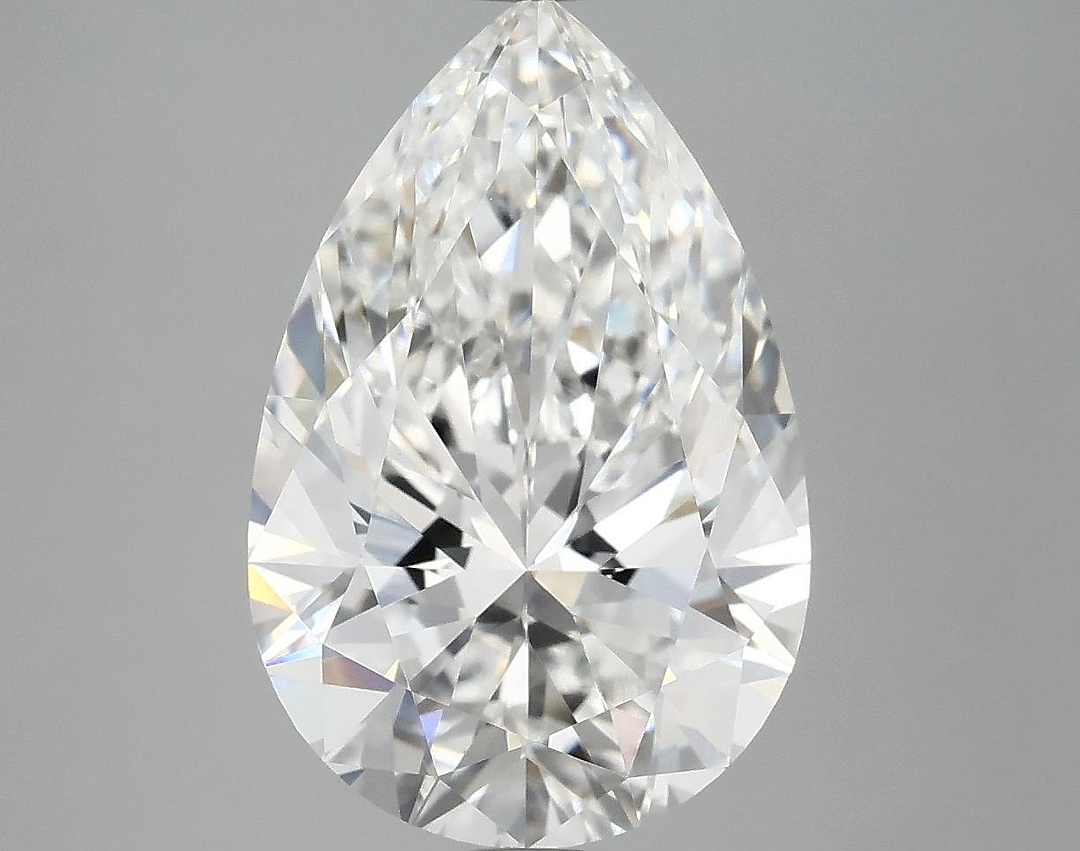 4.85 Carat Pear Shaped Excellent Cut VVS2 IGI Certified Lab Grown Diamond