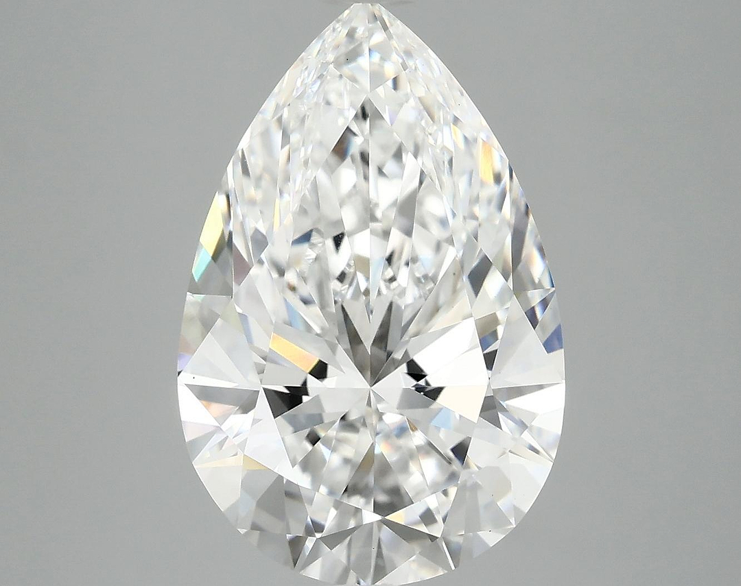 5.06 Carat Pear Shaped Excellent Cut VVS2 IGI Certified Lab Grown Diamond