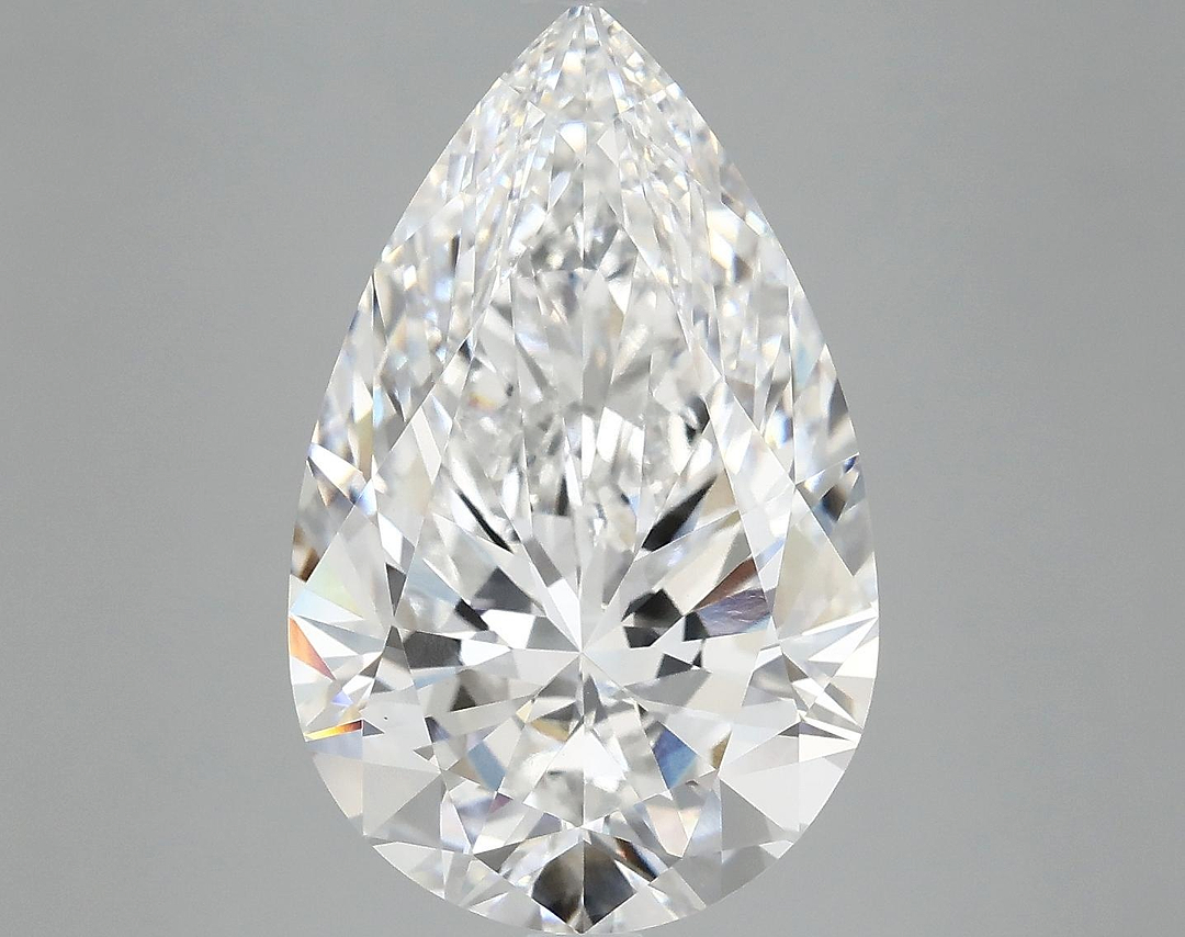 7.04 Carat Pear Shaped Ideal Cut VVS2 IGI Certified Lab Grown Diamond