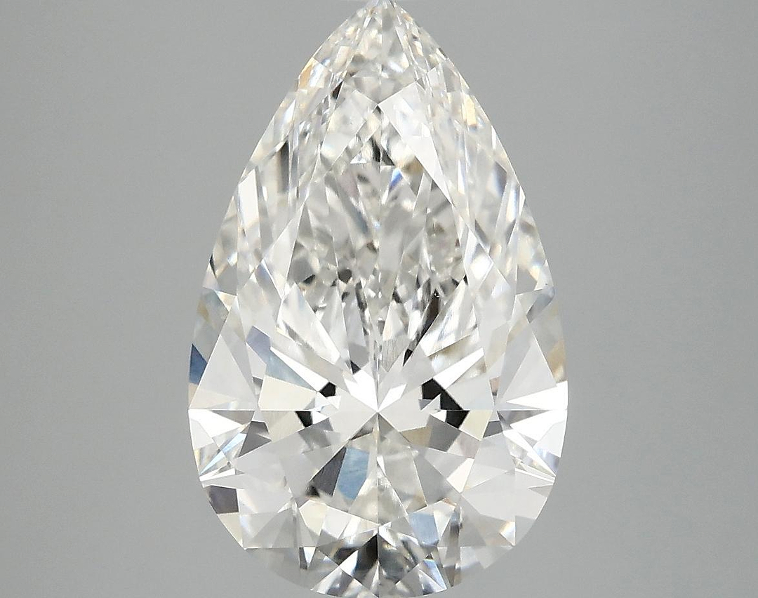 3.86 Carat Pear Shaped Ideal Cut VVS2 IGI Certified Lab Grown Diamond
