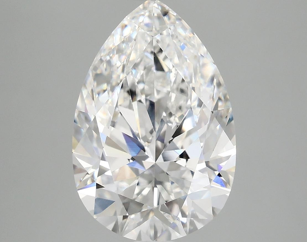 3.94 Carat Pear Shaped Excellent Cut VVS2 IGI Certified Lab Grown Diamond