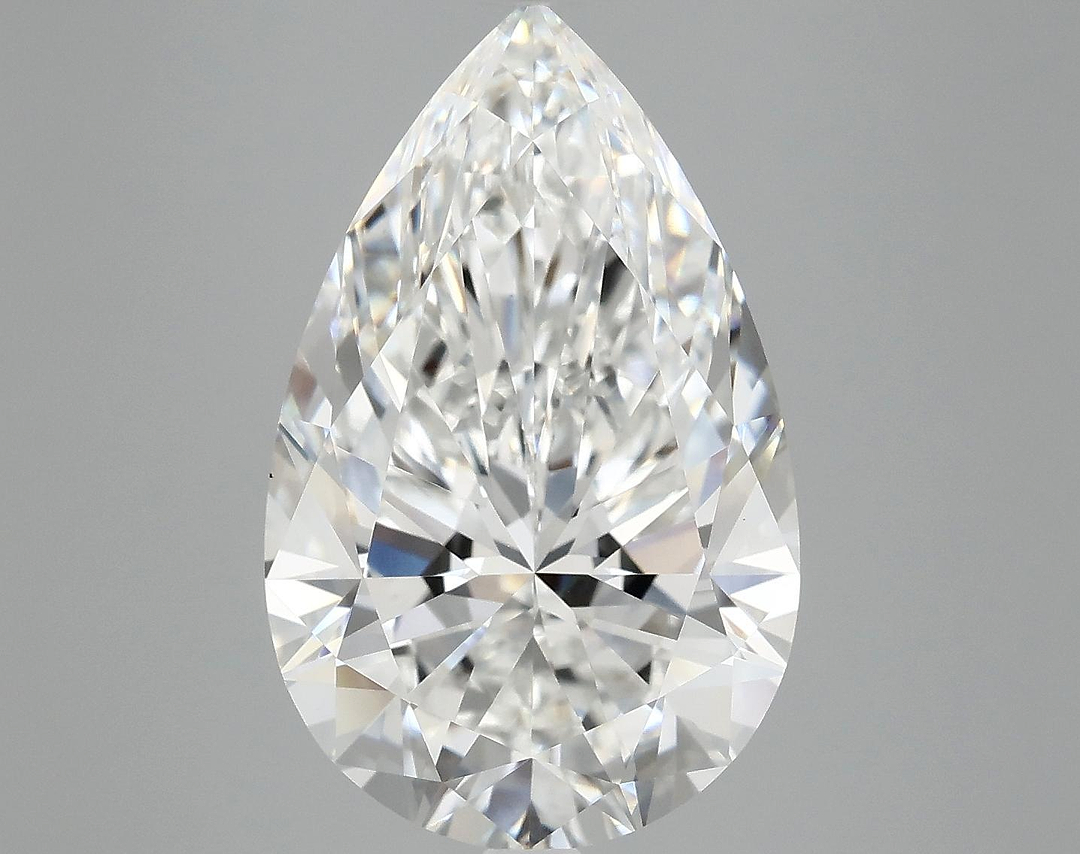 7.08 Carat Pear Shaped Ideal Cut VVS2 IGI Certified Lab Grown Diamond