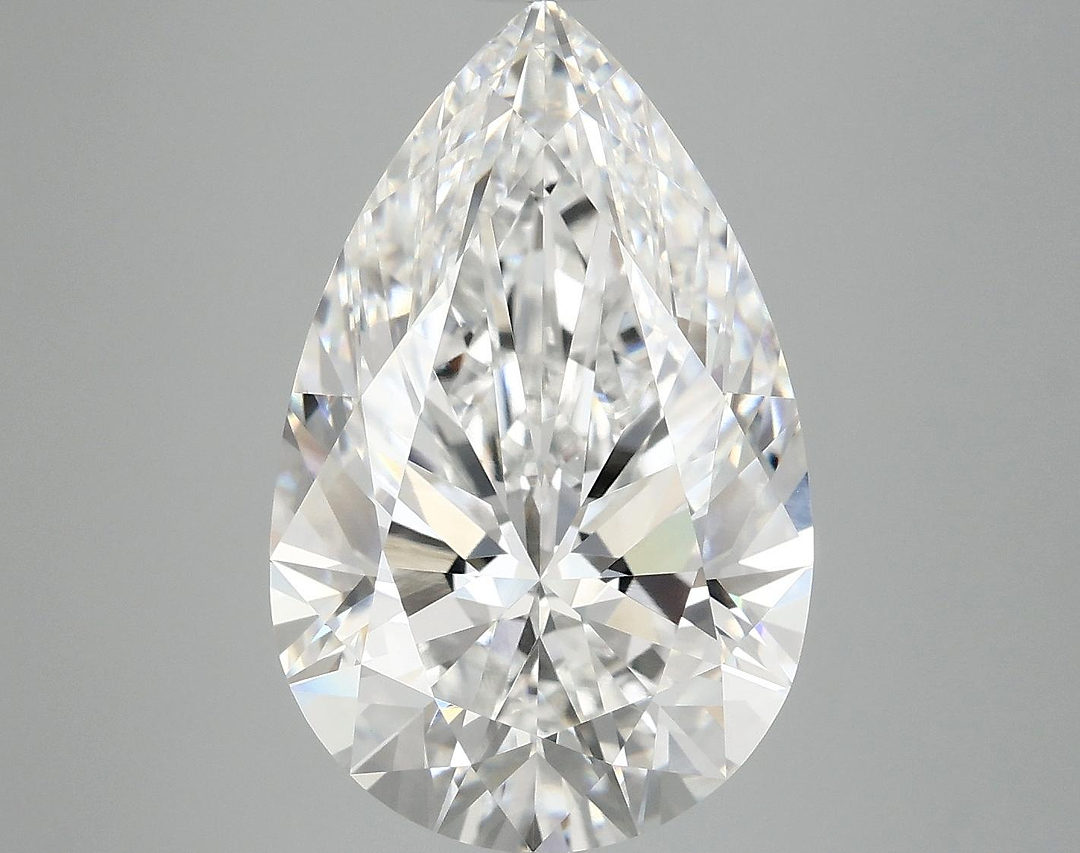 7.13 Carat Pear Shaped Ideal Cut VVS2 IGI Certified Lab Grown Diamond