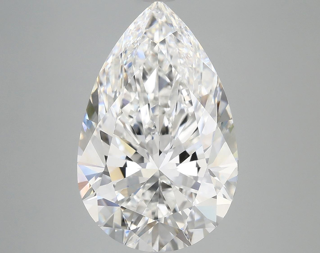 7.39 Carat Pear Shaped Ideal Cut VVS2 IGI Certified Lab Grown Diamond