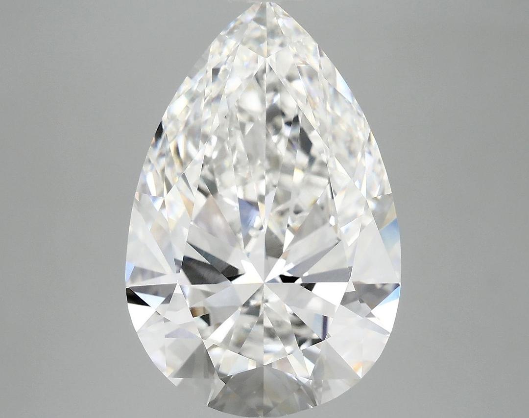 6.95 Carat Pear Shaped Excellent Cut VVS2 IGI Certified Lab Grown Diamond
