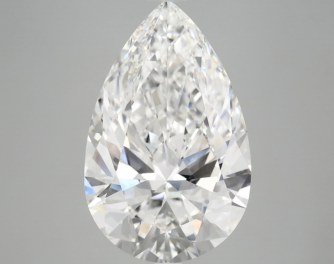 7.37 Carat Pear Shaped Ideal Cut VVS2 IGI Certified Lab Grown Diamond