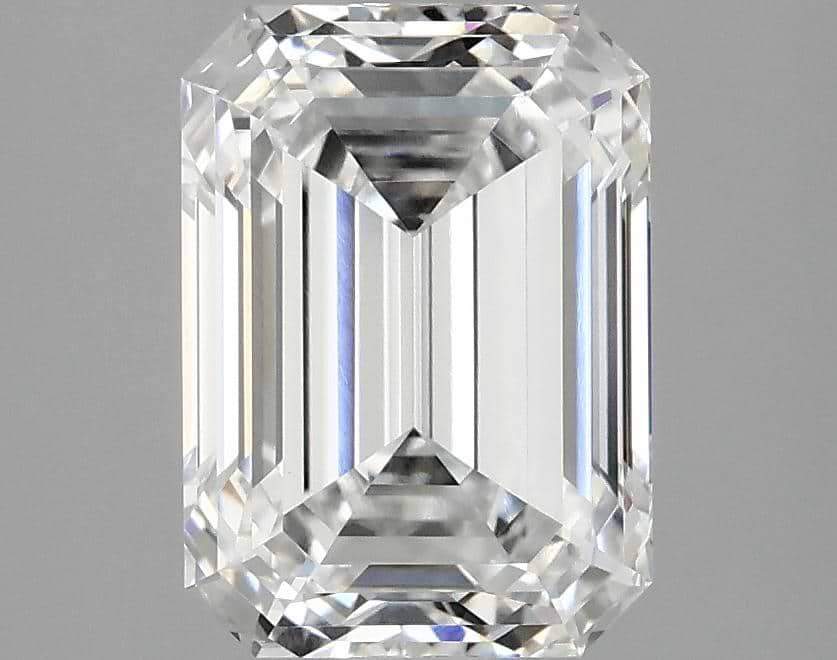 2.56 Carat Emerald Shaped Excellent Cut VVS2 IGI Certified Lab Grown Diamond