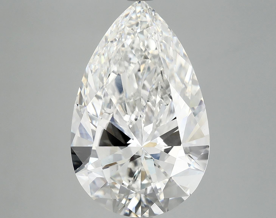 7.07 Carat Pear Shaped Ideal Cut VVS2 IGI Certified Lab Grown Diamond