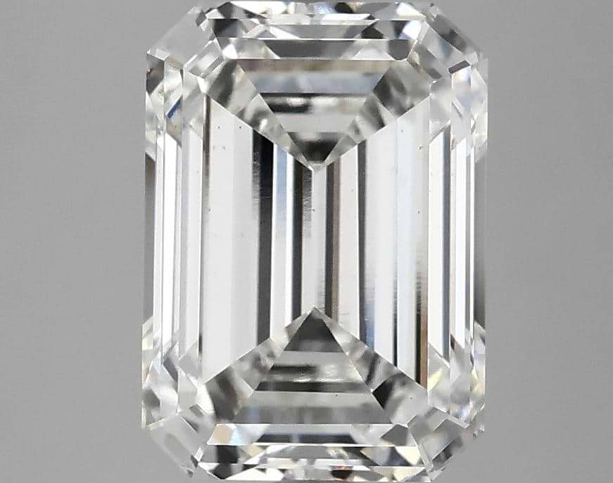 3.51 Carat Emerald Shaped Ideal Cut VS2 IGI Certified Lab Grown Diamond