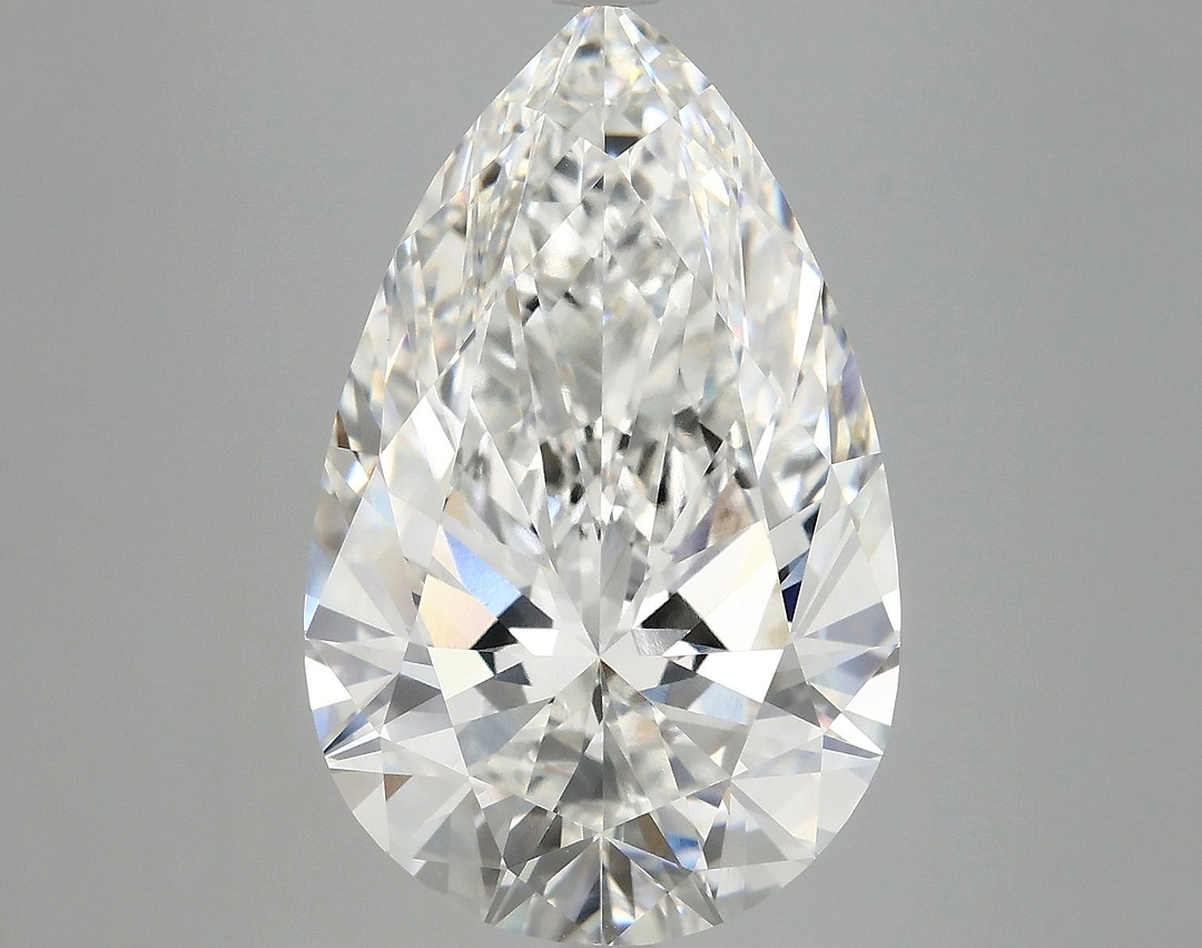 7.7 Carat Pear Shaped Ideal Cut VVS2 IGI Certified Lab Grown Diamond