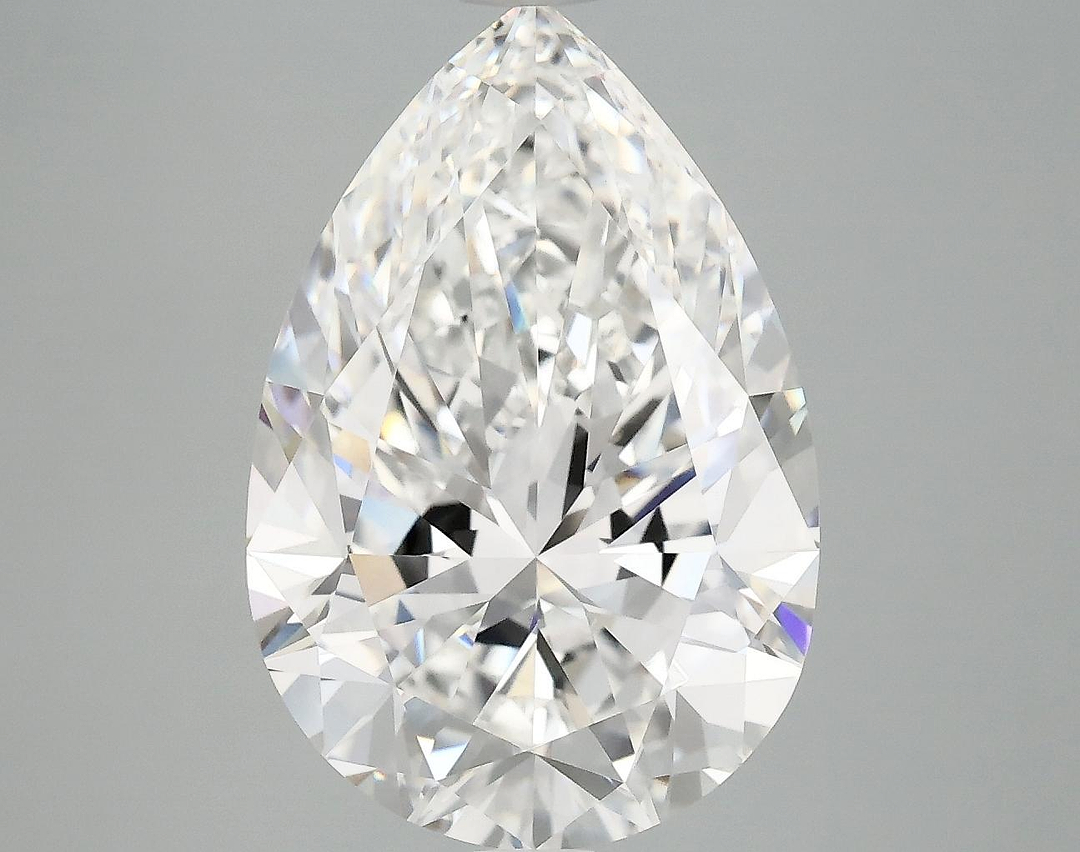 6.06 Carat Pear Shaped Excellent Cut VVS2 IGI Certified Lab Grown Diamond